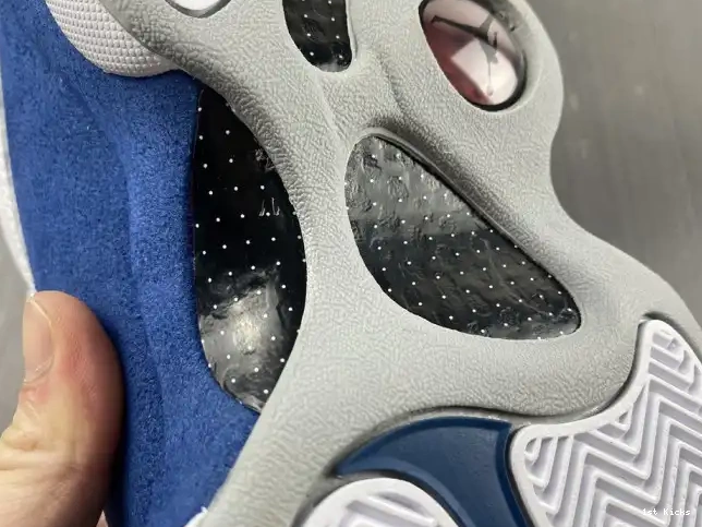 1st Kicks Shoes French 414571-164 Jordan 13 Blue Air 0614